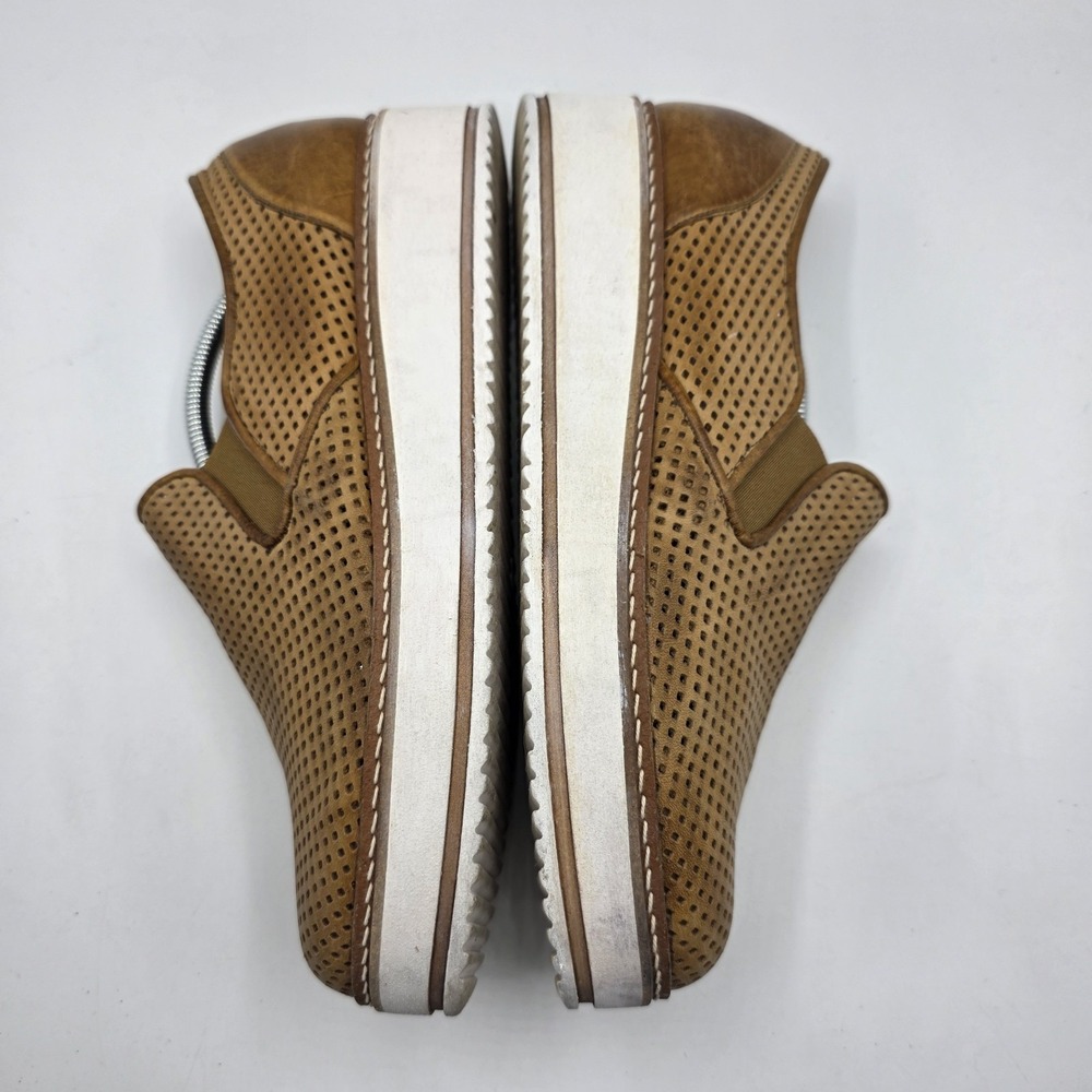 Makis Kotris Shoes‎ Womens 41 Brown Leather Platform Loafer Slip On Greece - Picture 8 of 14